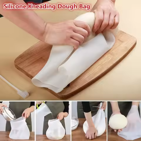Silicone Kneading Dough Bag Kitchen Pastry Bag Food Grade Material Versatile Dough Mixer for Bread P
