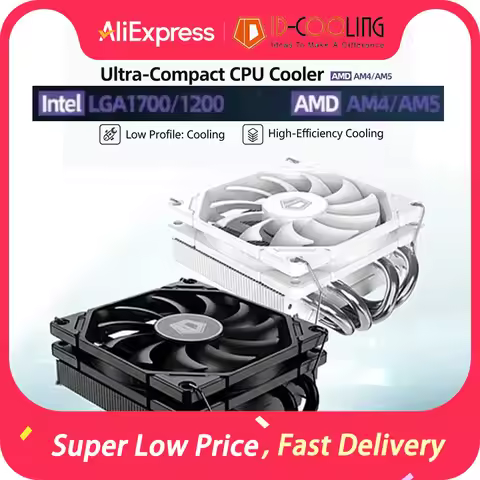 ID-COOLING IS-40X V3 45mm Height 4 Heat Pipe CPU Cooler 12V 4PIN PWM Low Noise Fan Support Intel LGA