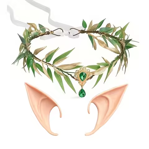 Enchanted Forest Fairy Leaf Crown Headpiece Delicate Women's Costume Accessory For Cosplay Halloween