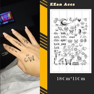 Semi-Permanent Temporary Tattoo Sticker - Long Lasting up to 15 Days, Size 18x11cm, Fruit Ink 272
