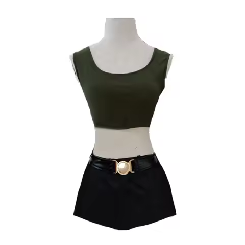 Tomb Raider Lara Croft Cosplay Costume top+pant+belt