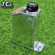 ถังพักน้ำ อลูมิเนียม ทรงแบบปากเฉียง V2 ขนาด 2x4 นิ้ว จาก TG-Racing ทรงหน้าโค้ง