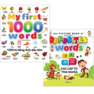 Book - Combo of 2 books: Opposites Words - Antonyms + My First 100 Words - The First 1000 English Wo