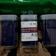 Power O Ligature tie Biru Dongker isi 40 stick karet behel