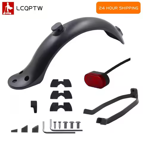 Rear Mudguard Taillight Damper Rubber Pad Set Fender Bracket for Xiaomi M365 Pro 1S Tire Splash Fend
