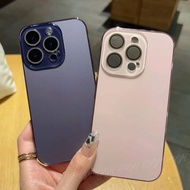 Casing Lens Protection Pro Luxury Chrome Matte Case IP 16 16 Pro 16 Pro Max 16 Plus Lens Camera Prot