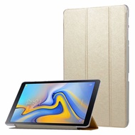 [SG] Samsung Galaxy Tab A8 10.5 inch / Tab A7 10.4 inch / Tab A 10.1 inch (2019) - Premium Leather Silk Textured Front + Hard Translucent Back Magnetic Smart Cover Case Casing