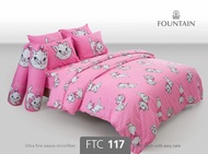 Fountain ผ้าปู รวม ผ้านวม ครบชุด ฟาวน์เทน ลายลิขสิทธิ์แท้ จากดิสนีย์ Disney แมวมารี Marie Cat
