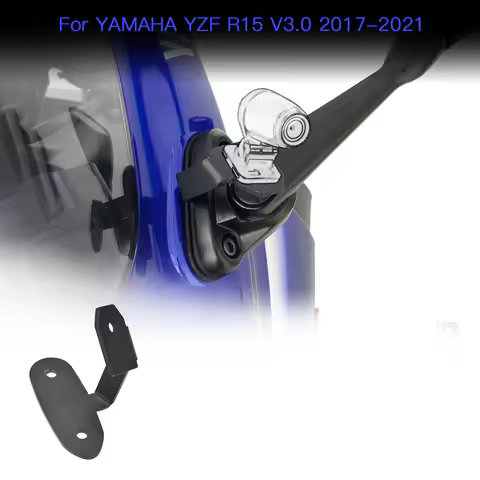 LEDISHUN Driving Recorder Bracket Motorcycle Rearview Recorder Expander Bracket for Yamaha R15 V3.0 
