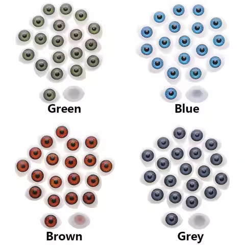 20pcs 4 sizes Animal Puppet Making DIY Craft Accessories Dinosaur Eye Safety Eyes