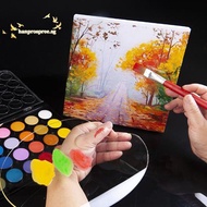 [Han-t] 1Pc Clear Acrylic Artist Paint Mixing Palette Watercolor Palette Pigment Tray well