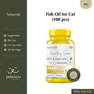 Vetwish Healthy Skin & Coat Care Fish Oil for Cats and Dogs