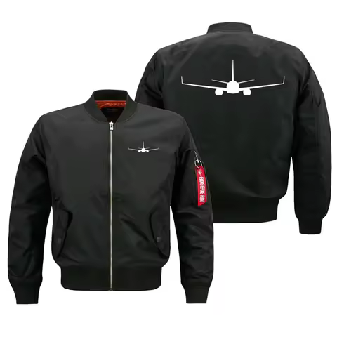 Spring Autumn Men Flight Aviation Boeing 737-800 Pilots Ma1 Bomber Jacket Coats Tactical Man Basebal