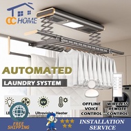 Gb Automated Laundry Rack Smart Laundry System AUX Control Ceiling Clothes Drying Rack