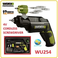 WORX WU254 4V Max 230/min Lithium Slide Driver Multi-bits Screwdriver 254 MULTI-BIT CORDLESS SCREWDR