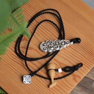 壹染指原創純手工 | 999純銀 | 祥云如意吊墜 黃楊木葫蘆| 客製