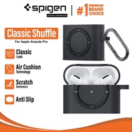 Case Airpods Pro Spigen Classic Shuffle Soft Silicone Original Casing - Charcoal