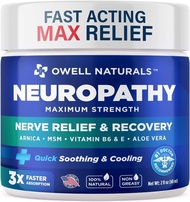 OWELL NATURALS Neuropathy Cream Extra Strength Nerve Relief Cream for Foot, Hands, Legs, Toes with A