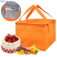 76DCXMY Insulated Thermal Cooler Bag, Portable Solid Color Refrigerated Bag,  Zip Tin Foil Drink Sto