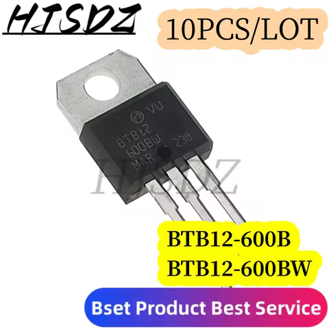 10Pcs/lot BTB12-600BW BTB12-600B BTB12 600B TO-220 600V 12A In Stock