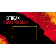 RedDead Package  Overlay / Screen Theme / Widget Theme (STREAMLABS OBS / OBS Studio)