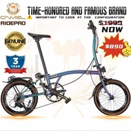 AUTHENTIC CAMEL Trifold 20’’/ 16’’ ultralight 9 Speeds bike/ Shimano gear/Adults bike