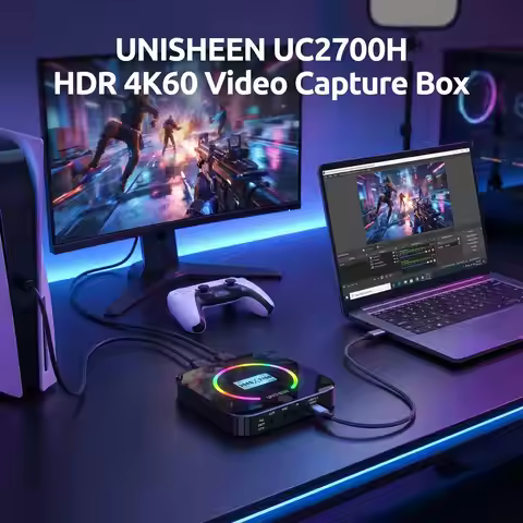 Unisheen UC2700H 4K60 HDR VRR Capture Card 2160p USB Game Grabber OBS VMix Win11 Mac Linux Free Driv