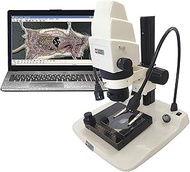 Laxco T40-MV2 Series T40 Stereo Microscope, 3MP Digital Head, 5.5X to 175X Magnification Range, 110V
