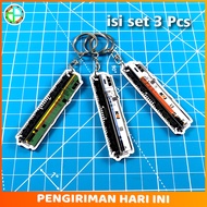 Gantungan kunci Lokomotif [dapat 3 pcs] CC206 CC204 CC300 Kereta Api Indonesia KAI