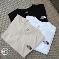 Little Trapeze Trend THE NORTH FACE Plain T T-Shirt Popular Wear NT7UP47A Tricolor Milk Tea Color