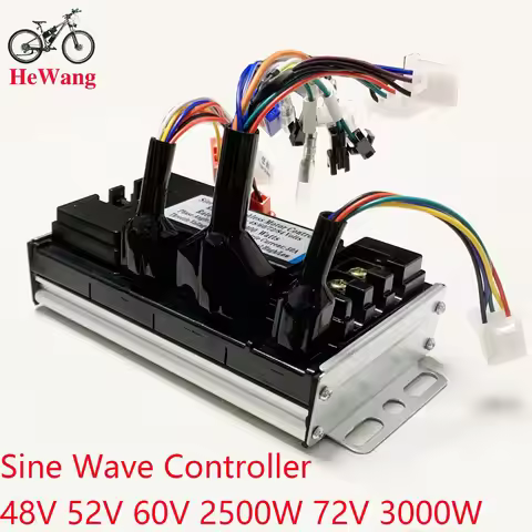 Sine Wave 3-Mode Controller 48V 52V 60V 72V 2000W 2500W 3000W E-bike Brushless moter DC Controller 5