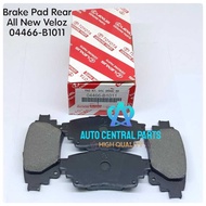 Brake Pad Rear Rear All New Veloz 2021 On 04466-B1011 SUPER QUALITY
