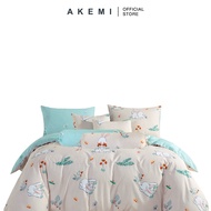 AKEMI 850TC Cheeky Cheeks Hopscotch  (Fitted Sheet Set| Bedsheet/ Quilt Cover Set)