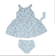 70%off - Baby - Polo Ralph Lauren 9M Flower Flora Print Sundress Dress (including underwear) 嬰兒 白底碎花