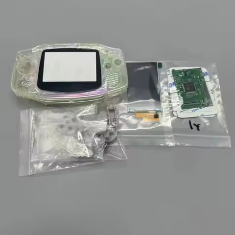 GBA IPS LCD no cut shell required easy to install 2.9 "IPS high brightness LCD and shell kit for Gam