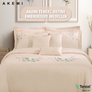 Bộ Chăn Ga Gối 6 Món Akemi Tencel Refine Embroidery Cao Cấp – 100% Tencel Thêu Sang Trọng Mềm Mịn Th
