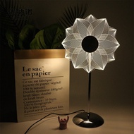 Yonuo  โคมไฟตั้งโต๊ะ 3D ทานตะวันไฟกลางคืนอะคริลิคโปร่งใสสร้างสรรค์ดอกไม้ข้างเตียงแสงอารมณ์ a