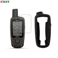 Silicon Protect Case + Screen Protector Shield Film for Hiking Handheld GPS Garmin GPSMap 65 65S 65S