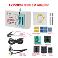 EZP2023ดั้งเดิม USB SPI โปรแกรมเมอร์ครบชุด + 12อะแดปเตอร์รองรับ24 25 93 95 EEPROM Flash Bios สำหรับ Windows ดีกว่า EZP2019