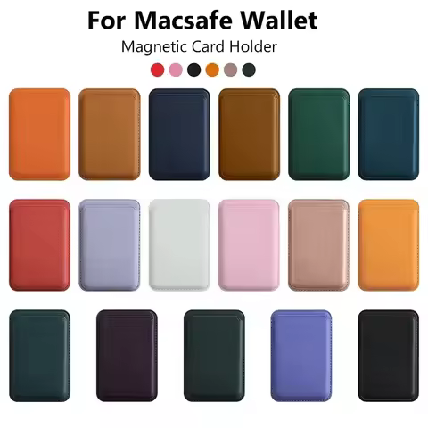 For Magsafe Accessories Magnetic Wallet Holder Leather Case For iPhone 13 12 11 14 15 16 Pro Max Car