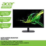 Acer EK221QH Monitor - 21.5"/VA/FHD/100Hz/1ms/HDMI,VGA/3Y