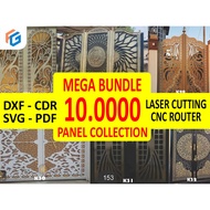 10,000 File Mega Bundle Laser Cutting CNC Router Plasma DXF PDF CDR AI SVG Water Jet Plasma