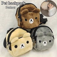 (Lemi Pet House) 2022 New Cute Nylon Backpack For Small Medium Dog Snack Bag Puppy School Bag Dog Backpack Pet Backpack Cute Soft Dog Accessories