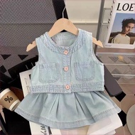 Fashionable Toddler Denim Outfit