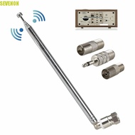 SEVENON Antenna FM F Type with TV/3.5 Adapter 5V 10W 86-106MHz