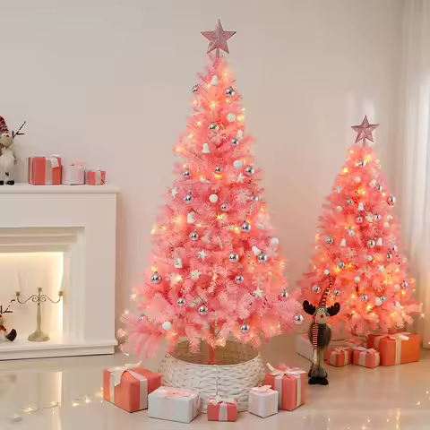 Christmas decoration tree Christmas tree set package - Pink 1.5/1.8/2.1m - Store display item decora