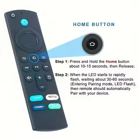 Voice-Controlled Remote Replacement for Amazon Fire TV Stick 2nd/3rd Generation 4K Fire TV Compatibl