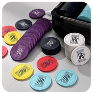 RollsRoyce RollsRoyce Texas Hold'em Ceramic Chips Large Size Faceless German Cash Chips Coin yyyy6.1