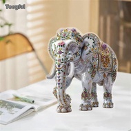 [Tooyful] 2D Flat Elephant Acrylic Sign Tabletop Decoration for Bedroom Cabinet Shelf