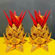 💮 纯手工 💮 旺来旺来金黄梨 @ Joss Paper Origami Pineapple